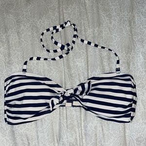 Lg AE Sailor striped Bandeau bikini top